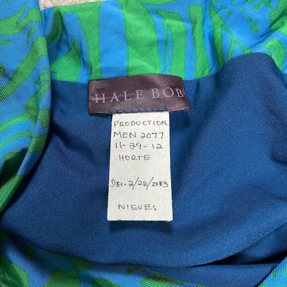 Hale Bob Women’s Small Green Blue Floral Swimwear Top Bathing Suit NWOT - Picture 5 of 5